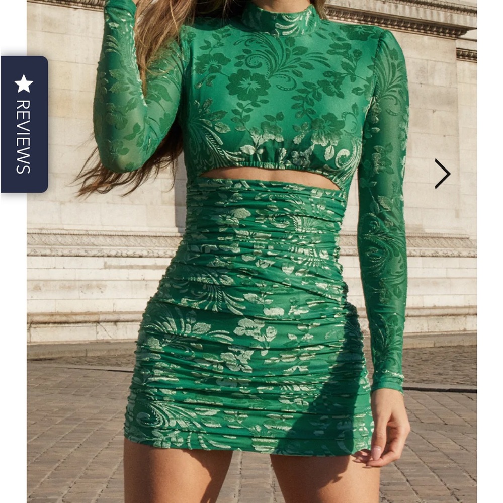 Runwaythelabel green dress. New w tags. Size M.